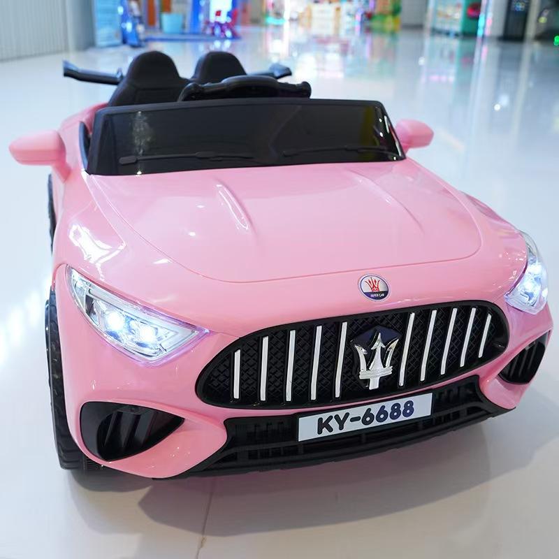 Kids Electric Ride-On Car 4 Wheels Remote Control for Boys & Girls Rechargeable 4WD Plastic Toy Car